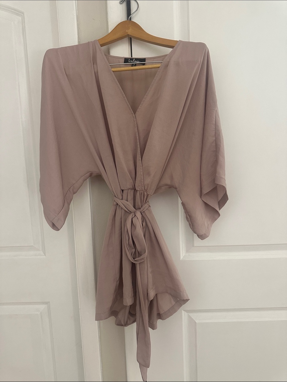 Lulu's Lilac Tie-Waist Kimono Blouse